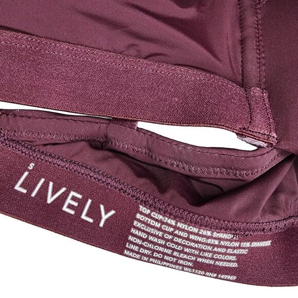 Lively Womens Bra, No-Wire Bralette Convertible Racerback Bra, Sz S - Picture 2 of 8